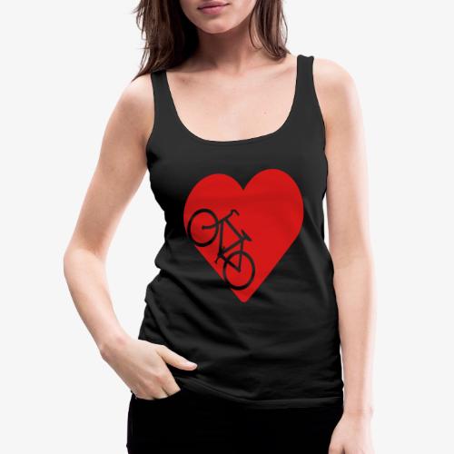 Bike in heart - Women's Premium Tank Top