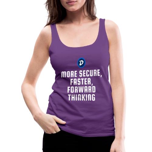 Digibyte. More secure, faster, forward thinking - Women's Premium Tank Top