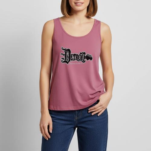 DETROIT GUITAR WTTD BLK SLR REG FONT - Women's Premium Tank Top