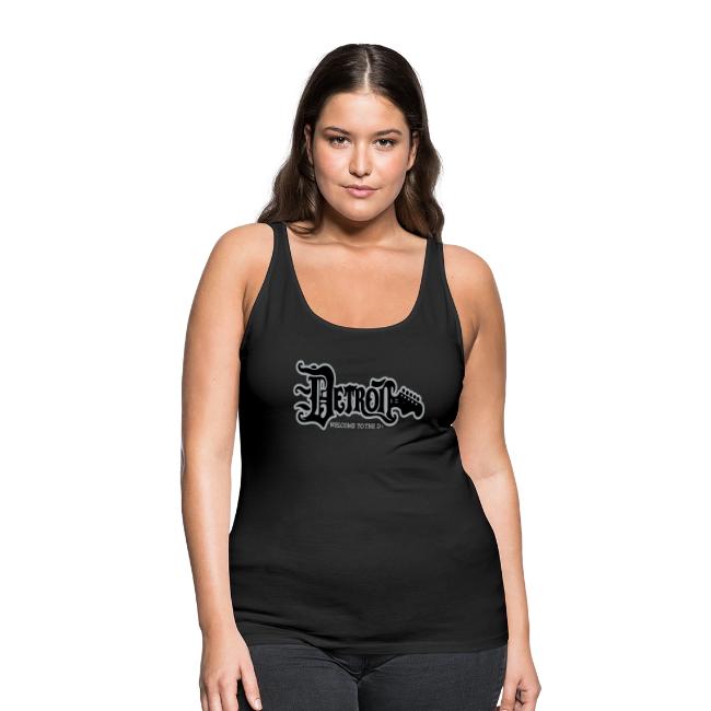DETROIT GUITAR WTTD BLK SLR REG FONT