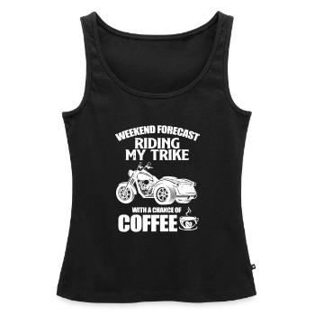 Trike coffee - Women's Premium Tank Top - black - Front - AI Model Female 180 light (180cm)