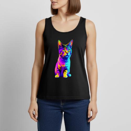 Colorful Rainbow Kitten - Women's Premium Tank Top