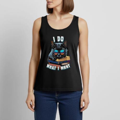 I Do What I Want Cat - Women's Premium Tank Top