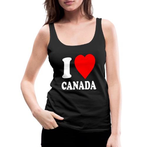 I Love Canada - Women's Premium Tank Top