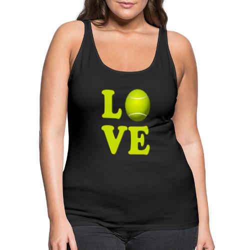 I Love Tennis - Women's Premium Tank Top
