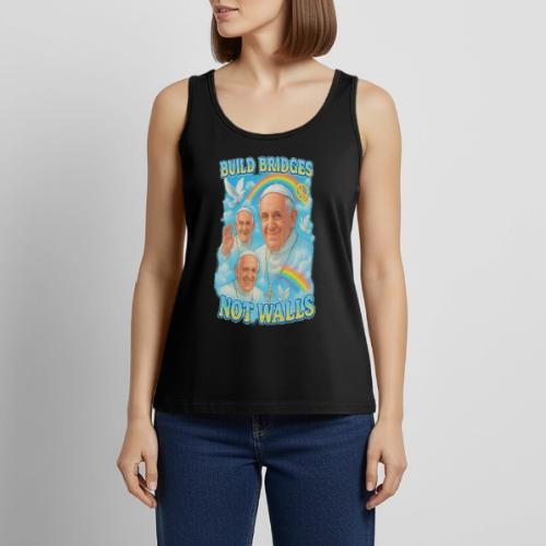 Pope Francis Build Bridges Not Walls Y2K Tribute - Women's Premium Tank Top