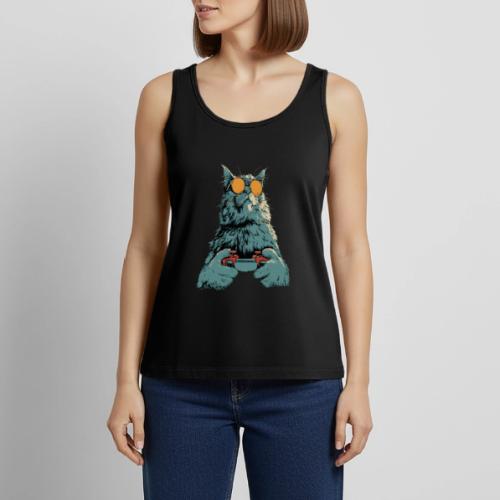 Cat: Fluff Mode On - Women's Premium Tank Top