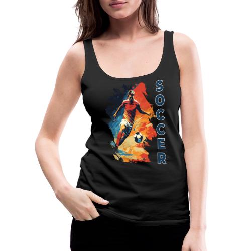 Soccer Action Pulse - Women's Premium Tank Top