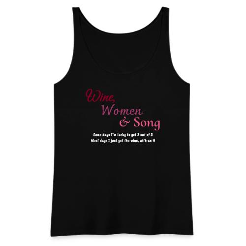 Wine, Women & Song - Women's Premium Tank Top