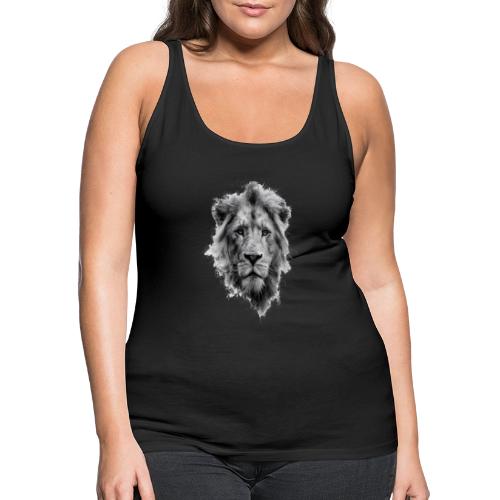Lion: Monochrome King - Women's Premium Tank Top