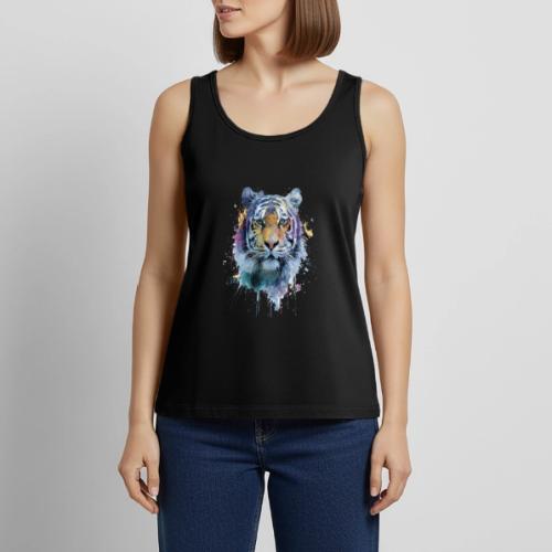 Splash-Art Tiger Face - Women's Premium Tank Top