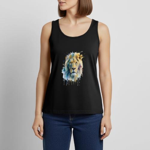 Splash-Art Lion Face - Women's Premium Tank Top