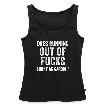 Running - Does Running Out Of Fucks Count As Car - Women's Premium Tank Top - black - Front - AI Model Female 180 light (180cm)