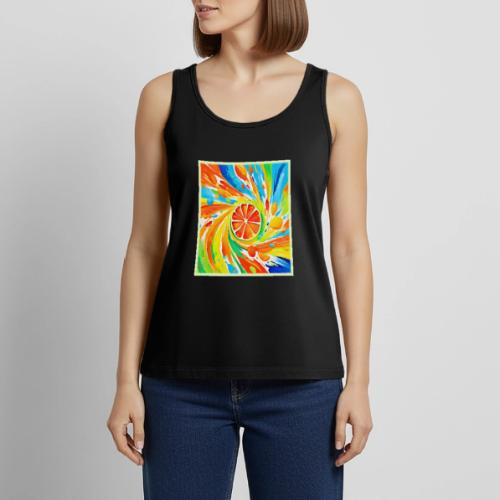 Citrus swirling Splash Design - Women's Premium Tank Top