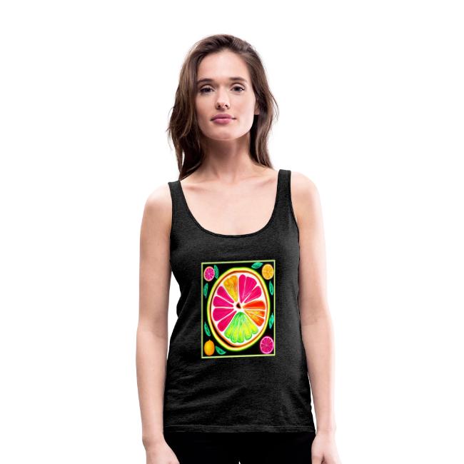 Neon Citrus Fruit Fiesta