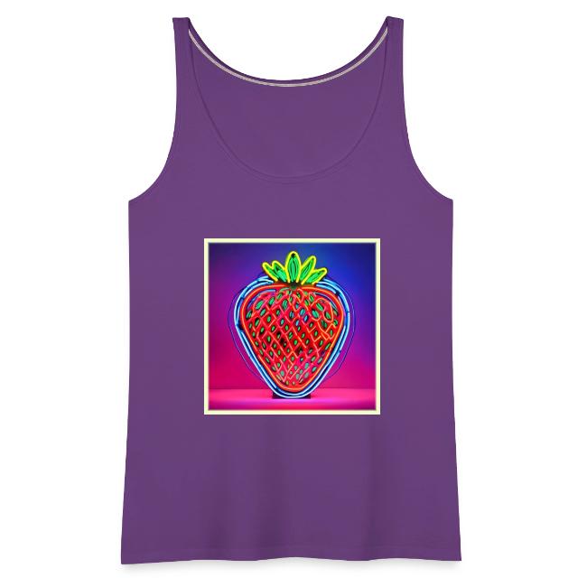 Vibrant Strawberry Neon Sign