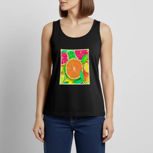 Colorful Citrus Pop Art - Women's Premium Tank Top