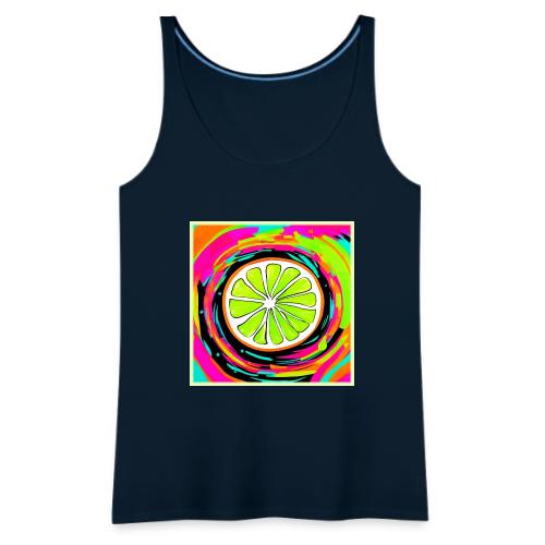 Lime Slice Pop Art - Women's Premium Tank Top