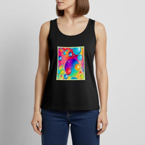 Colorful Sphere Abstract Art - Women's Premium Tank Top