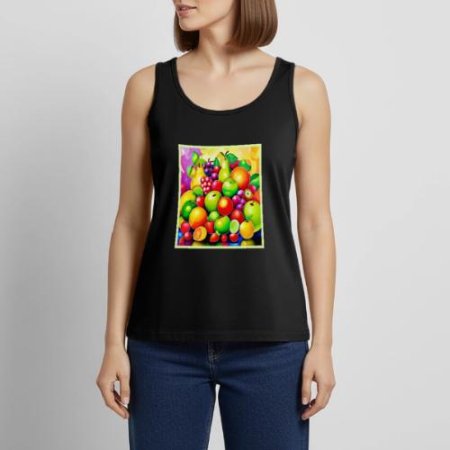 Vibrant Fruit Medley Art - Women's Premium Tank Top
