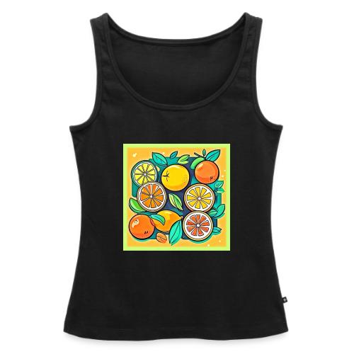 Citrus Fruit Art Design - Women's Premium Tank Top