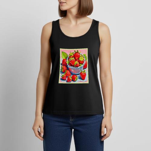 Fresh Strawberry Bowl - Women's Premium Tank Top