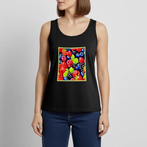 Colorful Berry Medley Design - Women's Premium Tank Top