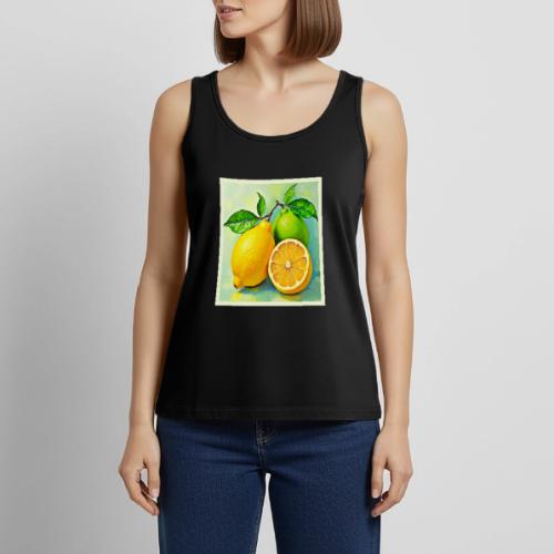 Zesty Citrus Burst of Sunshine Design - Women's Premium Tank Top