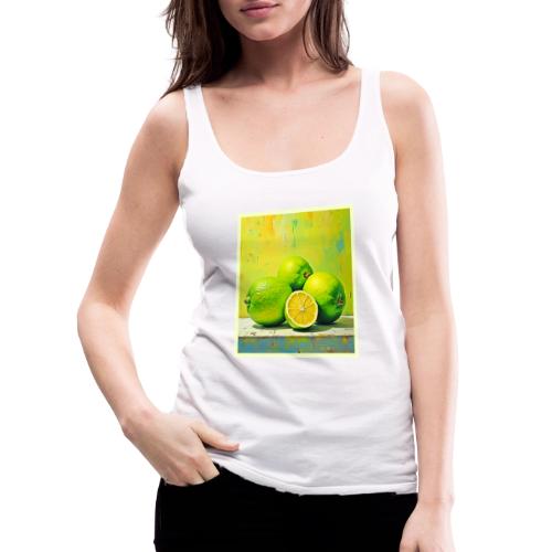 Limes' Bright Summer Pop Design - Women's Premium Tank Top