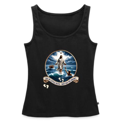 Walking On Water Faith T Shirt, Christian Miracle - Women's Premium Tank Top