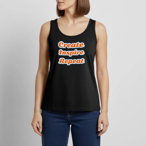 Create, Inspire, Repeat — Artist Life Script - Women's Premium Tank Top