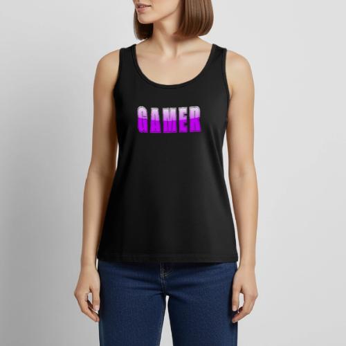 Gamer Purple Glossy Collegiate Design - Women's Premium Tank Top