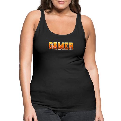 Gamer Varsity Gradient Design for Apparel - Women's Premium Tank Top