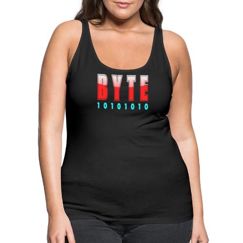 BYTE Binary Code Design - Women's Premium Tank Top