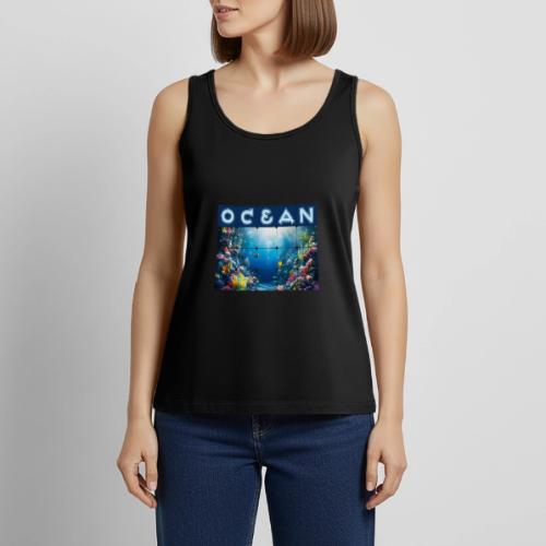 Ocean: Neon Reef Glow - Women's Premium Tank Top