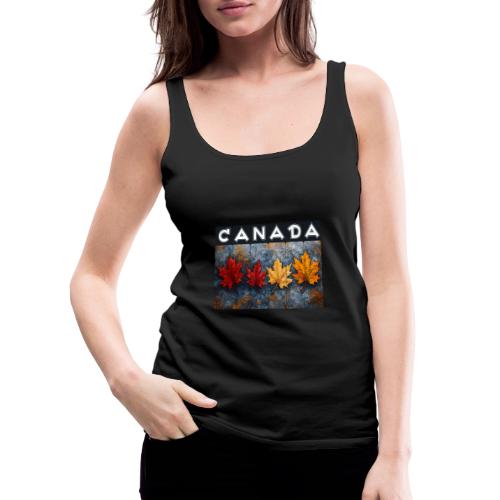 Colorful Canada Style - Women's Premium Tank Top