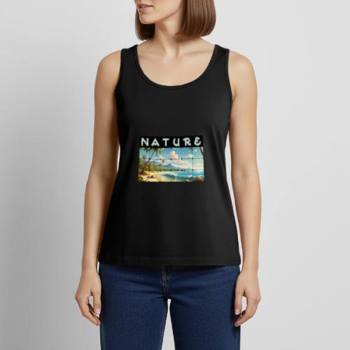 Nature: Sun-Kissed Shore - Women's Premium Tank Top