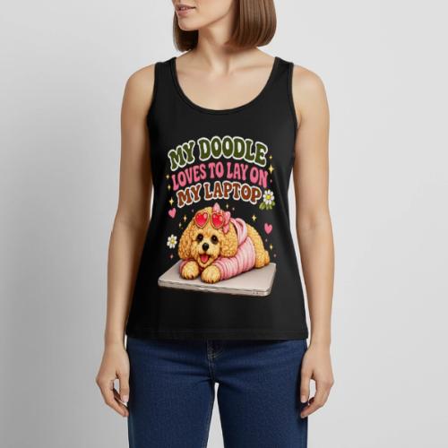 My Laptop Belongs to My Doodle - Women's Premium Tank Top
