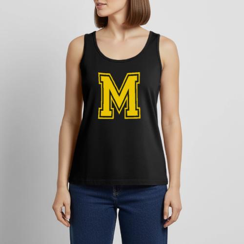 Letter M – Capital Athletic Alphabet Monogram - Women's Premium Tank Top