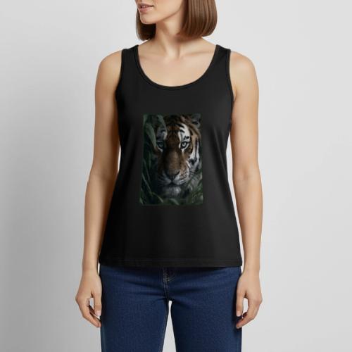 Tiger Jungle Eyes Wildlife Design - Women's Premium Tank Top