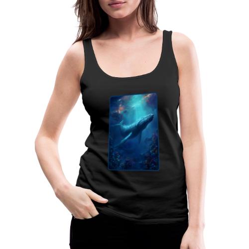 Humpback Whale Ocean Reef Design - Women's Premium Tank Top