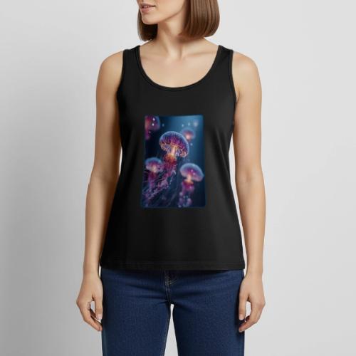 Glowing Jellyfish Deep Sea Design - Women's Premium Tank Top