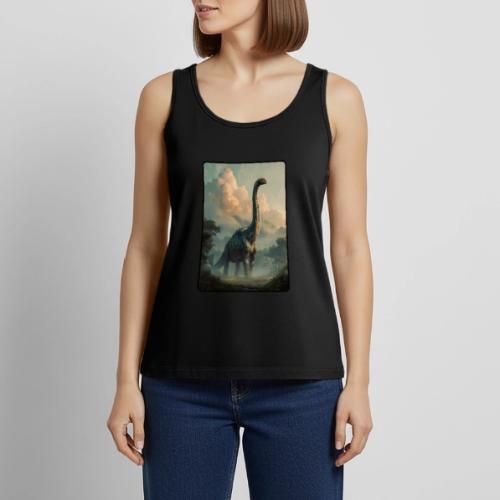 Brachiosaurus Prehistoric Scene Design - Women's Premium Tank Top