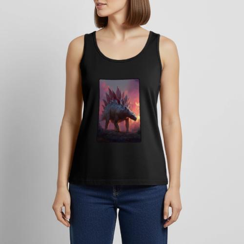 Stegosaurus Sunset Forest Design - Women's Premium Tank Top