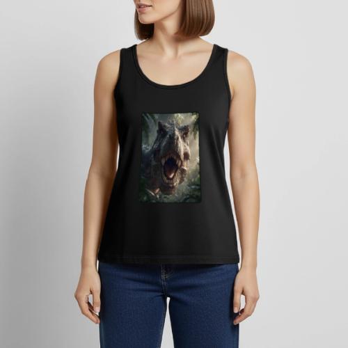 T Rex Jungle Roar Design - Women's Premium Tank Top