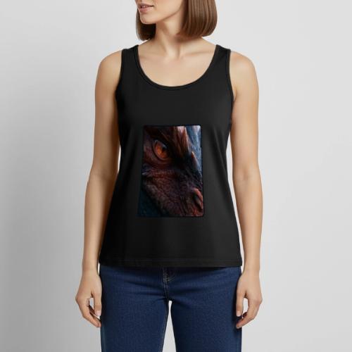 Fierce Ancient Dragon Portrait Design - Women's Premium Tank Top