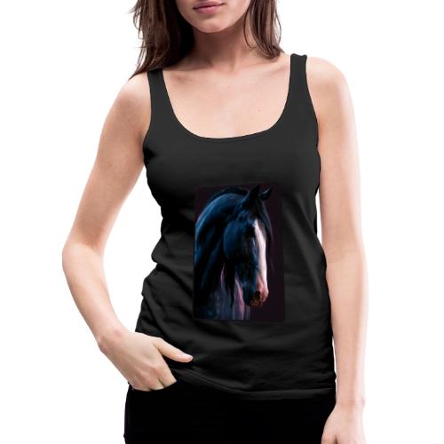 Noble Horse Cinematic Portrait Design - Women's Premium Tank Top