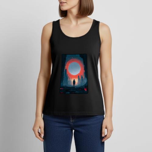 Cosmic Portal Future City Design - Women's Premium Tank Top