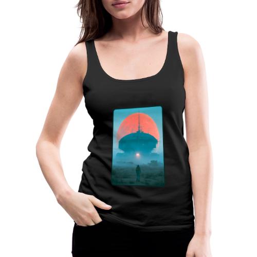Astronaut Alien Outpost Design - Women's Premium Tank Top