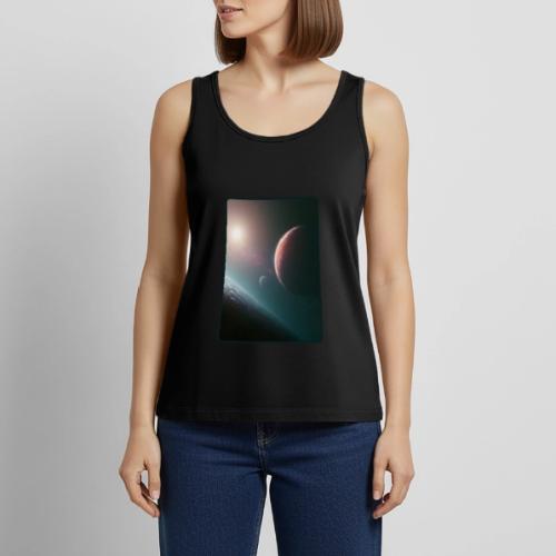 Deep Space Planet Horizon Art - Women's Premium Tank Top